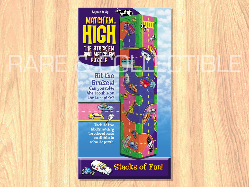 Rare & Collectable - Match"Em High  - Roads Puzzle - by Dan Gilbert
