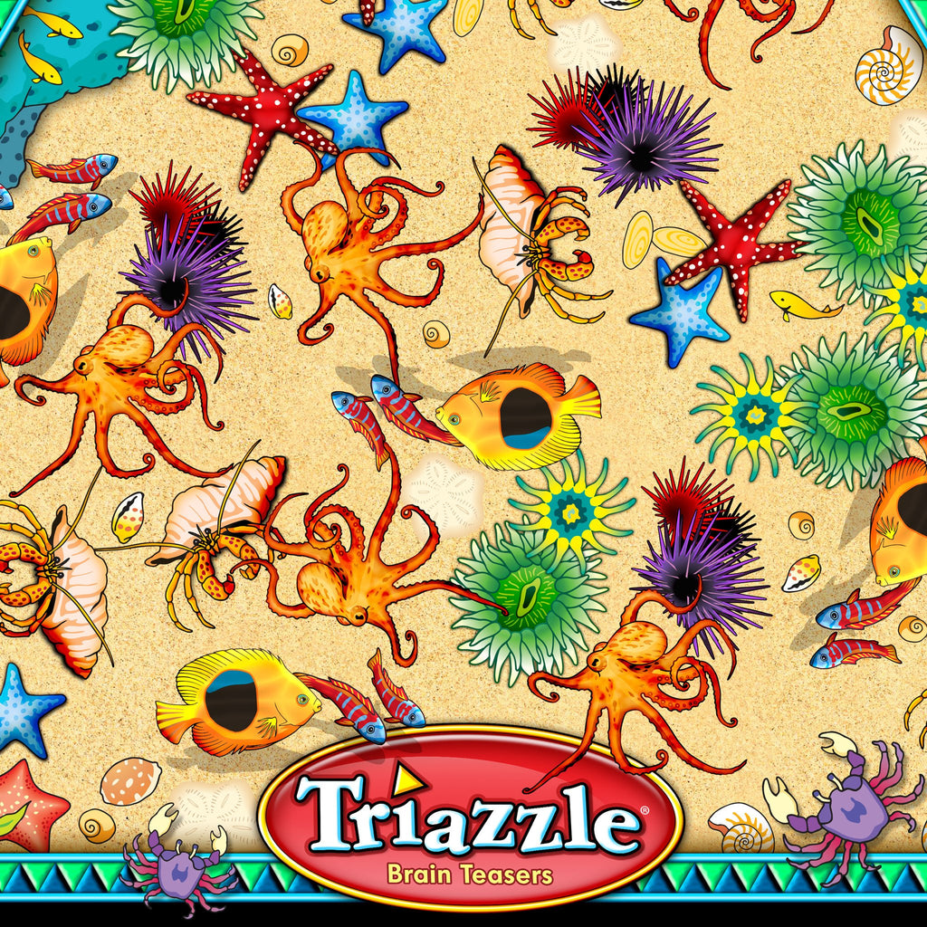 Triazzle - "Tidepool" (Tray puzzle) - designed and invented by Dan Gilbert