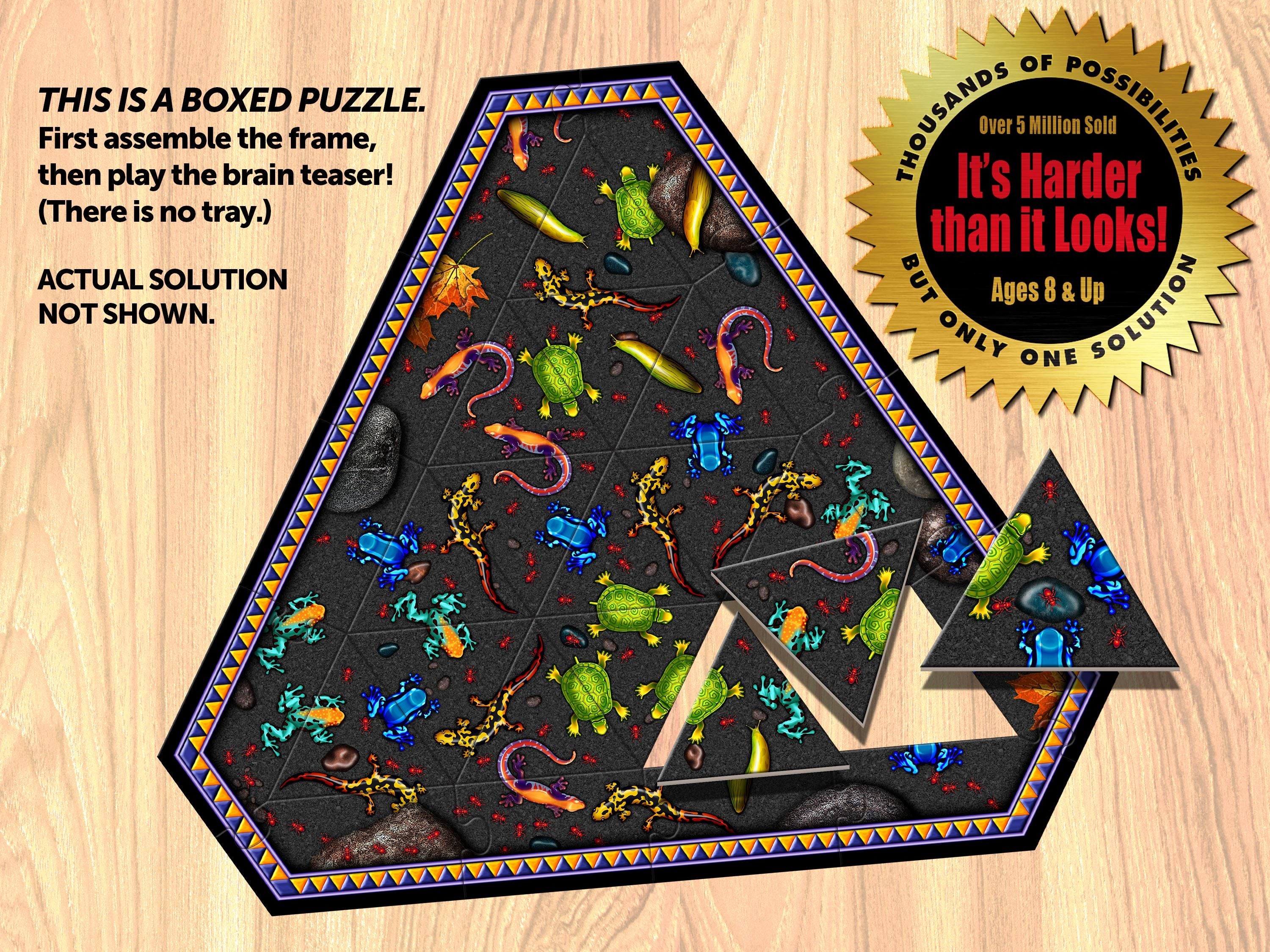 2024 Triazzle by Dan Gilbert Triangle Puzzle 24 Piece Native American Rock Art 1994