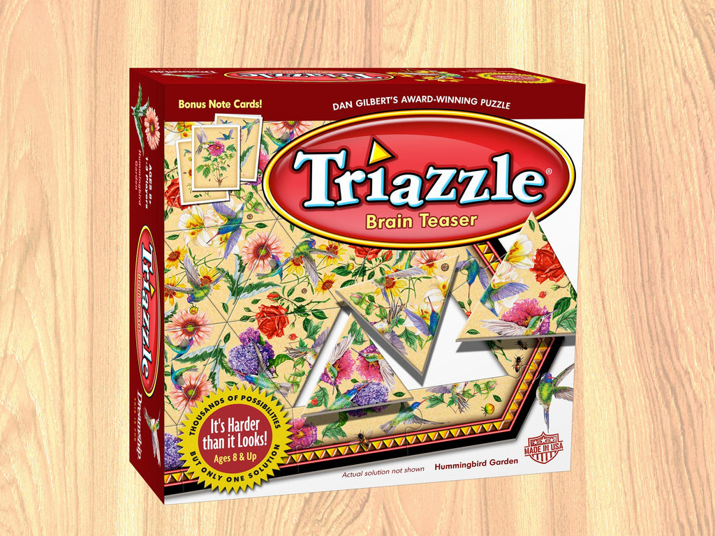 Triazzle - Hummingbird Gardens - (NOT with Tray - Boxed Puzzle) designed and invented by Dan Gilbert