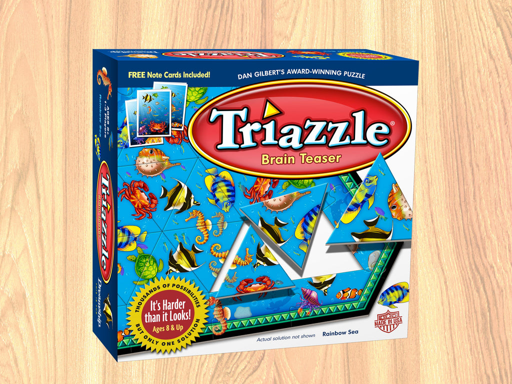 Triazzle Brain Teaser - Rainbow Sea (NOT with Tray) Boxed puzzle - by Dan Gilbert