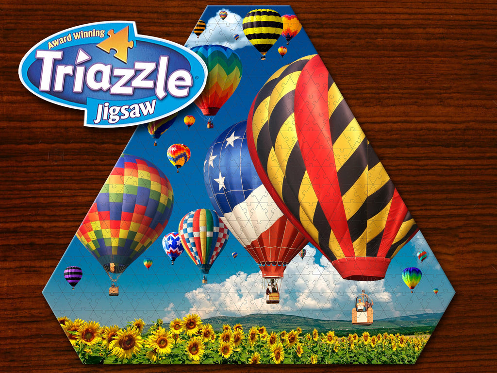Rare Collectable Triazzle Jigsaw - Kodak Hot Air Balloons - (NOT in Tray - Boxed Puzzle) - by Dan Gilbert